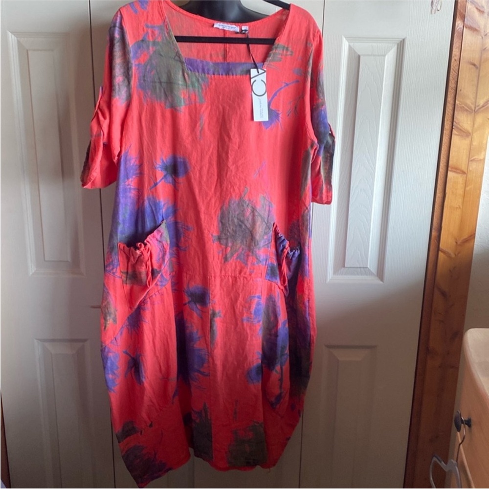 Cristina Vergani NWT Made In Italy Cotton-Linen Blend